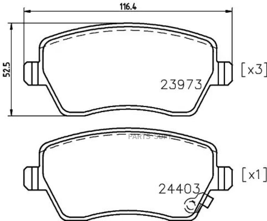 

Тормозные колодки NISSHINBO NP9004