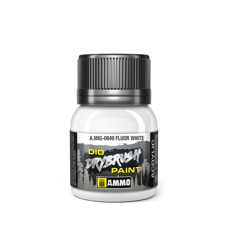 

Краска для техники сухой кисти Ammo Mig DRYBRUSH Флуоресцентный белый AMIG0649