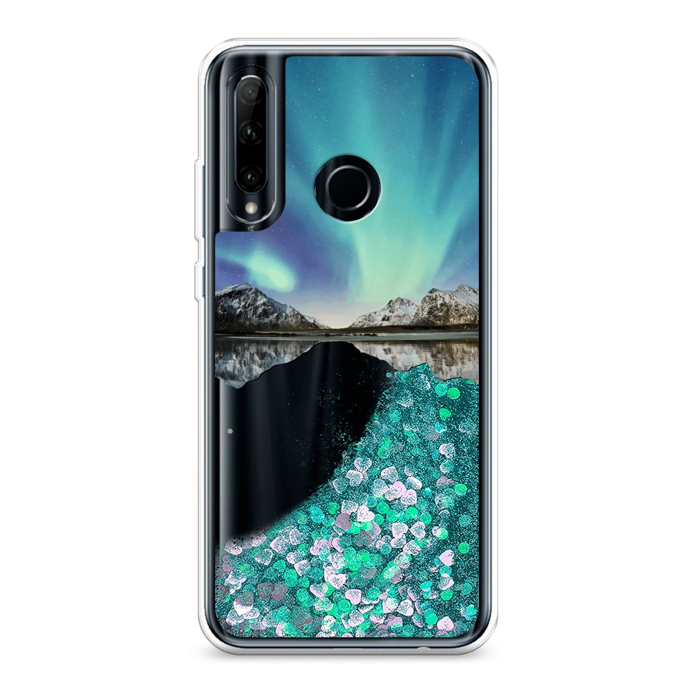 

Чехол Awog на Honor 20 lite/Honor 10i/20e/P Smart Plus 2019 "Горное озеро и сияние", Разноцветный, 69295-1