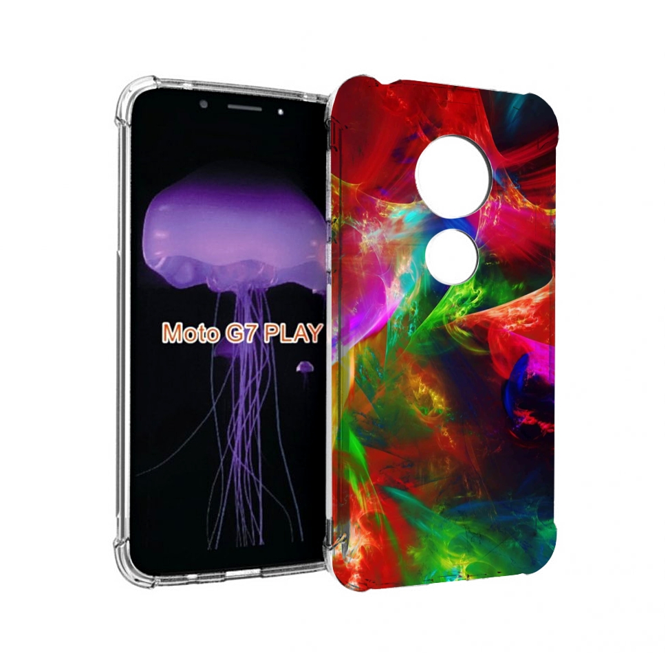 

Чехол MyPads Сияние-красок для Motorola Moto G7 Play, Прозрачный, Tocco