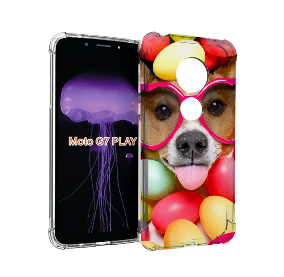 

Чехол MyPads Собака-в-яйцах для Motorola Moto G7 Play, Прозрачный, Tocco