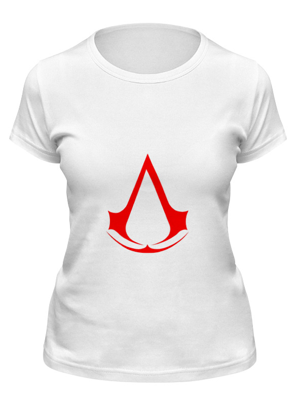 

Футболка женская Printio Assassins creed (logo) белая XL, Белый, Assassins creed (logo)