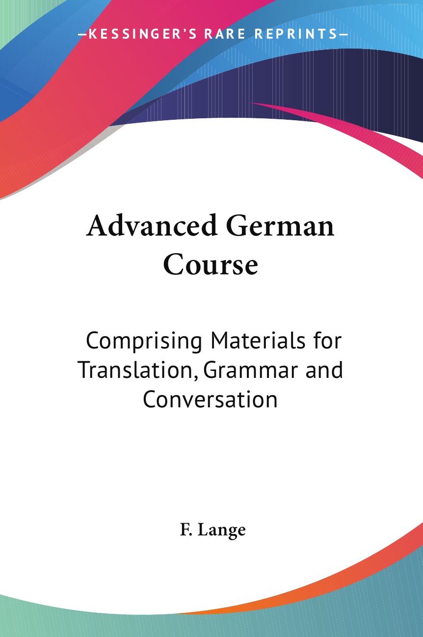 

Advanced German Course