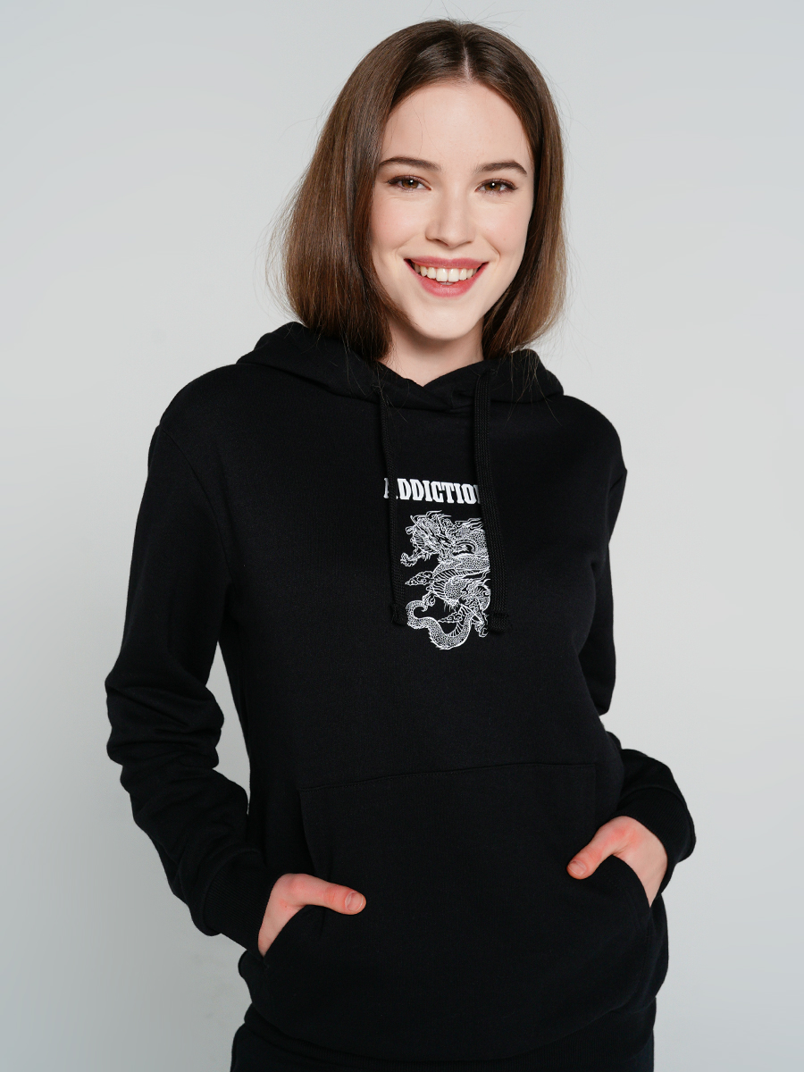 

Толстовка женская ТВОЕ 76001 черная XS, 76001