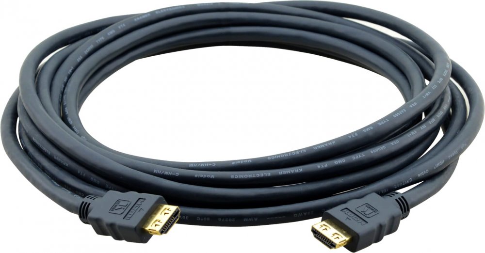 

Kramer Кабель HDMI Kramer C-HM/HM-50 круглый черный 15.2м, C-HM/HM-50