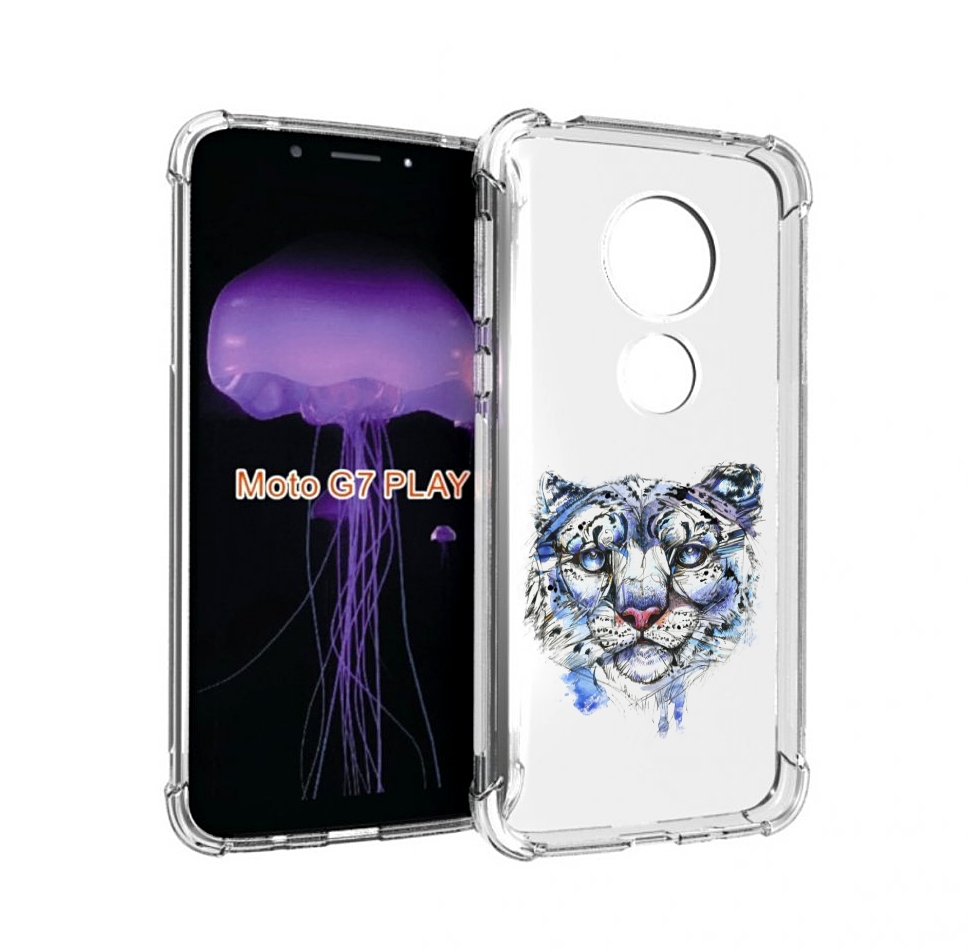 

Чехол MyPads Тигр 4 для Motorola Moto G7 Play, Прозрачный, Tocco