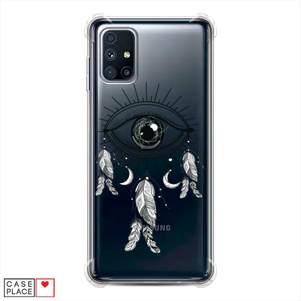 фото Противоударный силиконовый чехол "всевидящее око-ловец снов" на samsung galaxy m51 awog