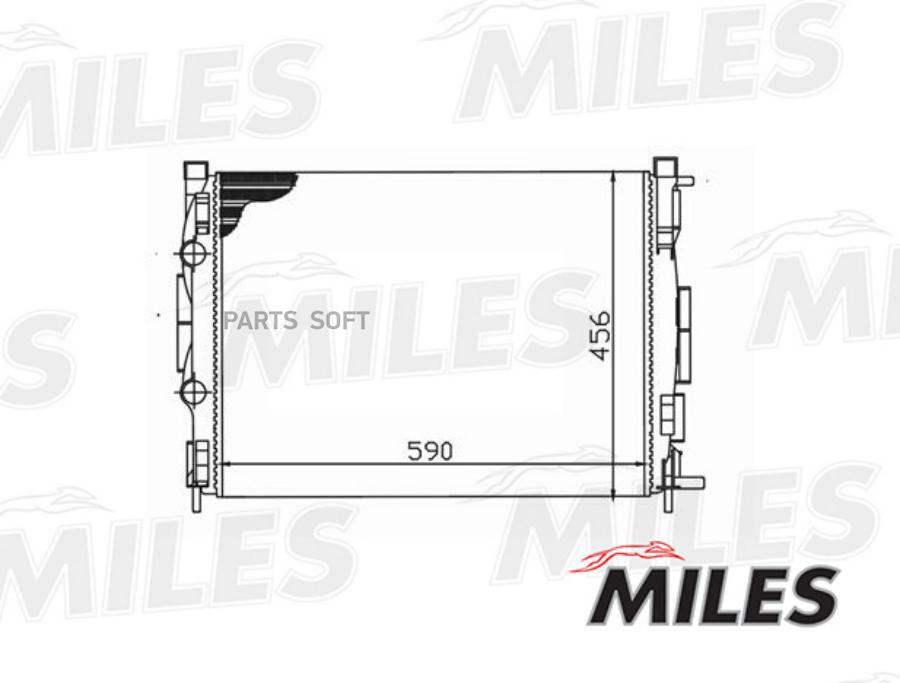 

Радиатор Miles Acrm058 Renault Megane 1.5d 03- Miles арт. ACRM058