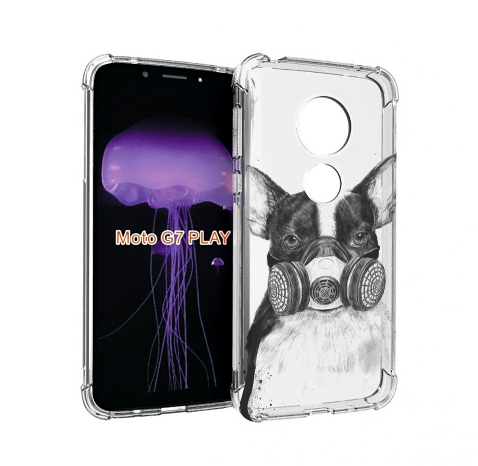 

Чехол MyPads Французский бульдог для Motorola Moto G7 Play, Прозрачный, Tocco