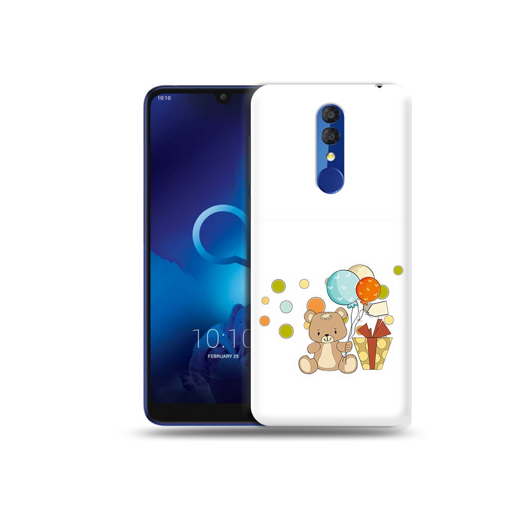 

Чехол MyPads Tocco для Alcatel 3L 5039D (2019) медвеженок с подарком (PT227139.667.470), Прозрачный, Tocco