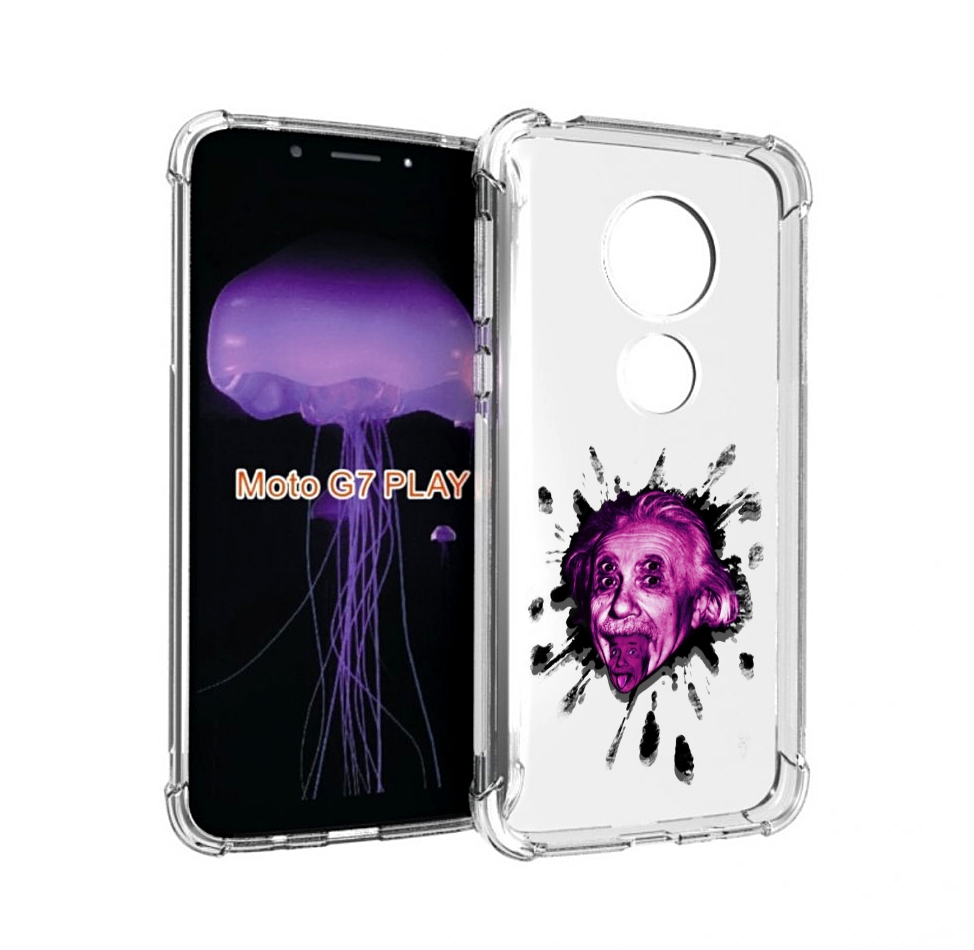 

Чехол MyPads Эйнштейн для Motorola Moto G7 Play, Прозрачный, Tocco