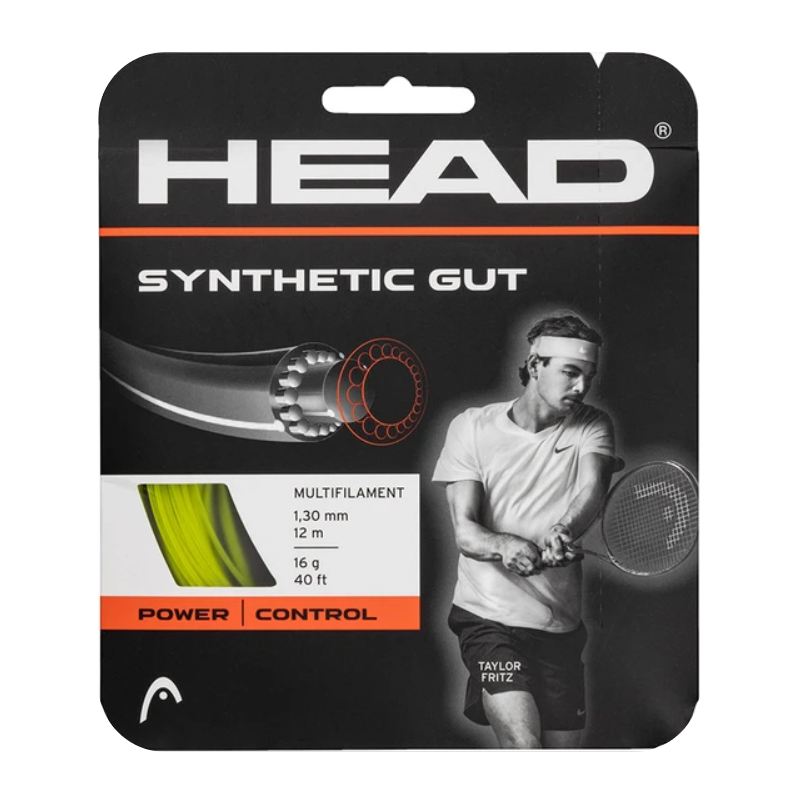 

Струна для тенниса HEAD 12m Synthetic Gut, Yellow, 1.25, Желтый