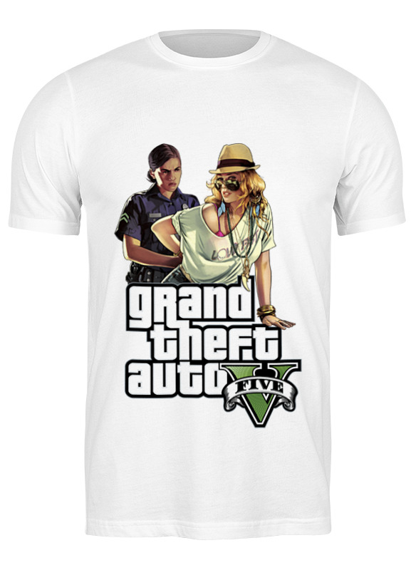 

Футболка мужская Printio Gta v girls белая XL, Белый, Gta v girls