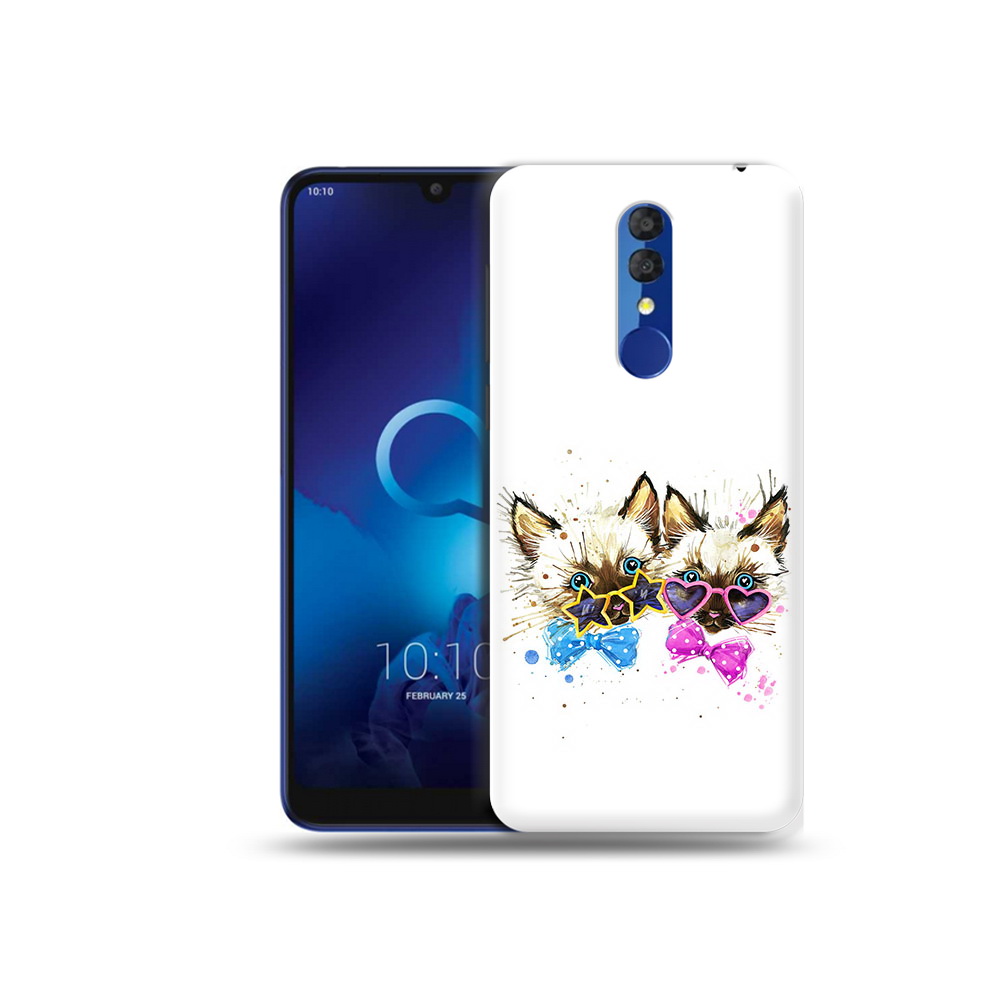 

Чехол MyPads Tocco для Alcatel 3L 5039D (2019) милые котята (PT227139.667.474), Прозрачный, Tocco