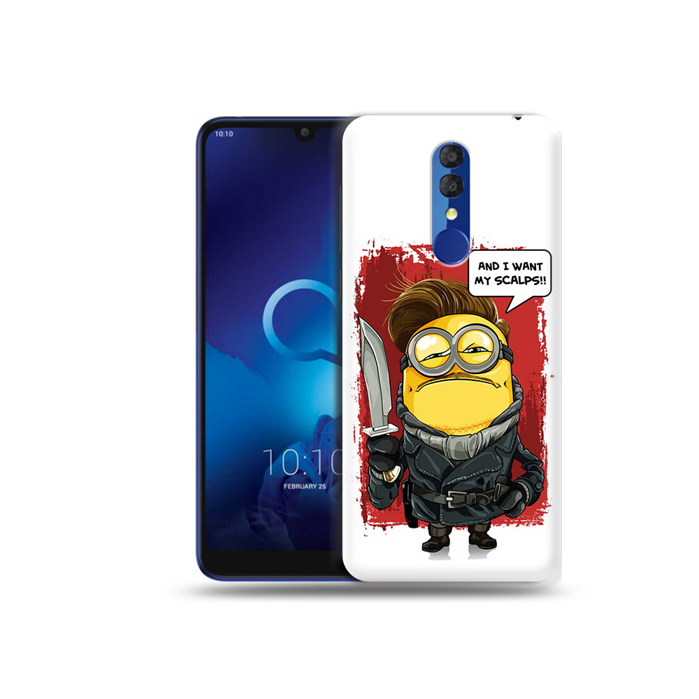 

Чехол MyPads Tocco для Alcatel 3L 5039D (2019) миньон убийца (PT227139.667.477), Прозрачный, Tocco