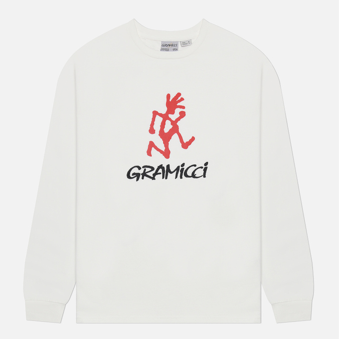 

Мужской лонгслив Gramicci Logo белый, Размер S, Logo-1