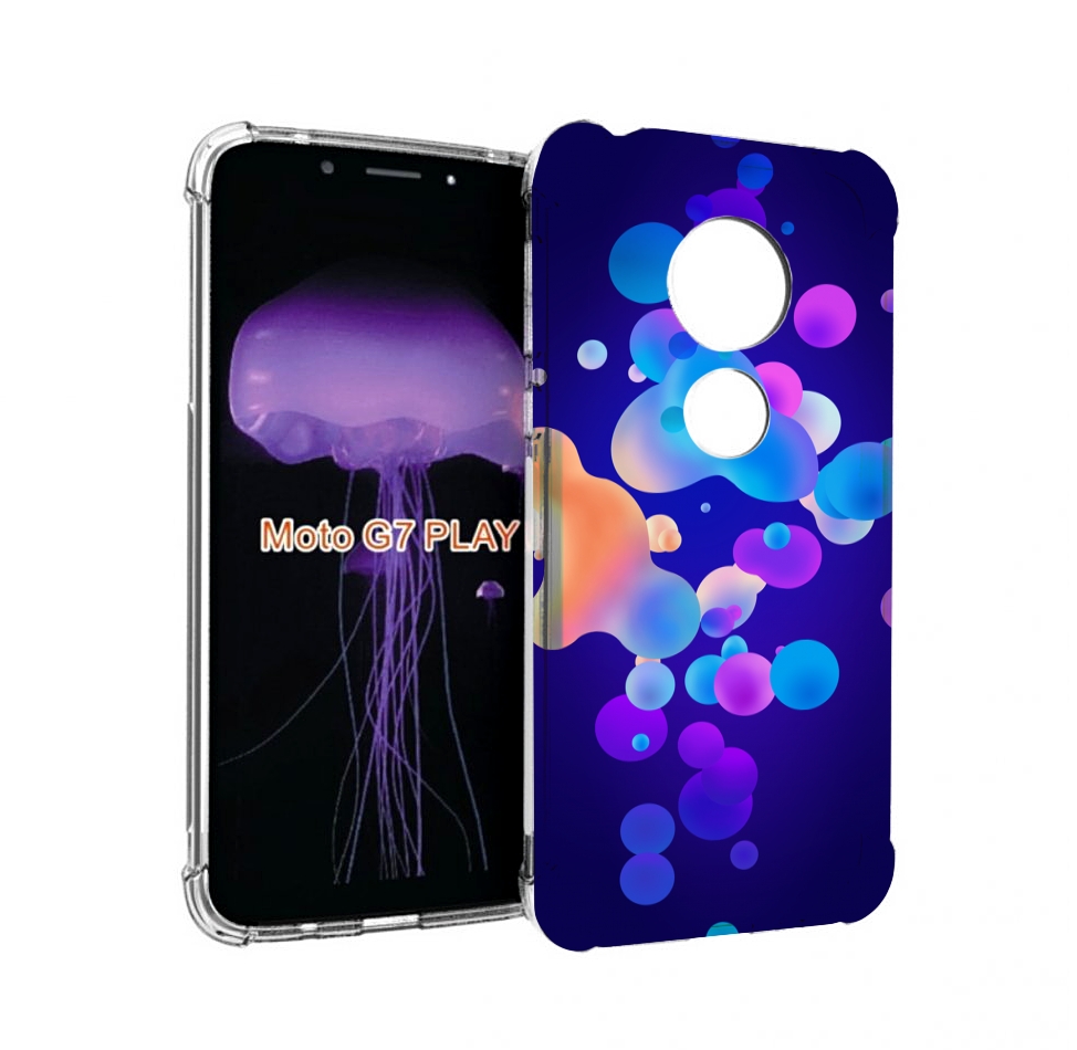 

Чехол MyPads абстрактные-пузырьки для Motorola Moto G7 Play, Прозрачный, Tocco