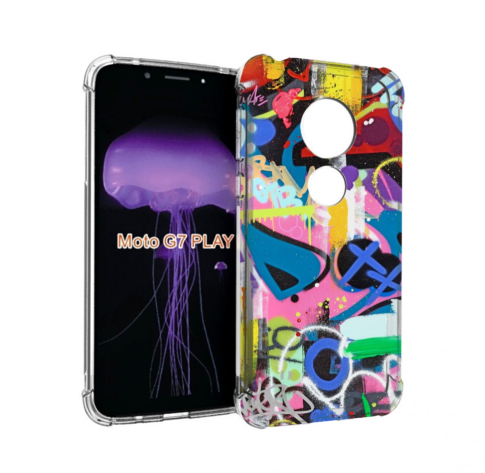 

Чехол MyPads абстракция-графити для Motorola Moto G7 Play, Прозрачный, Tocco