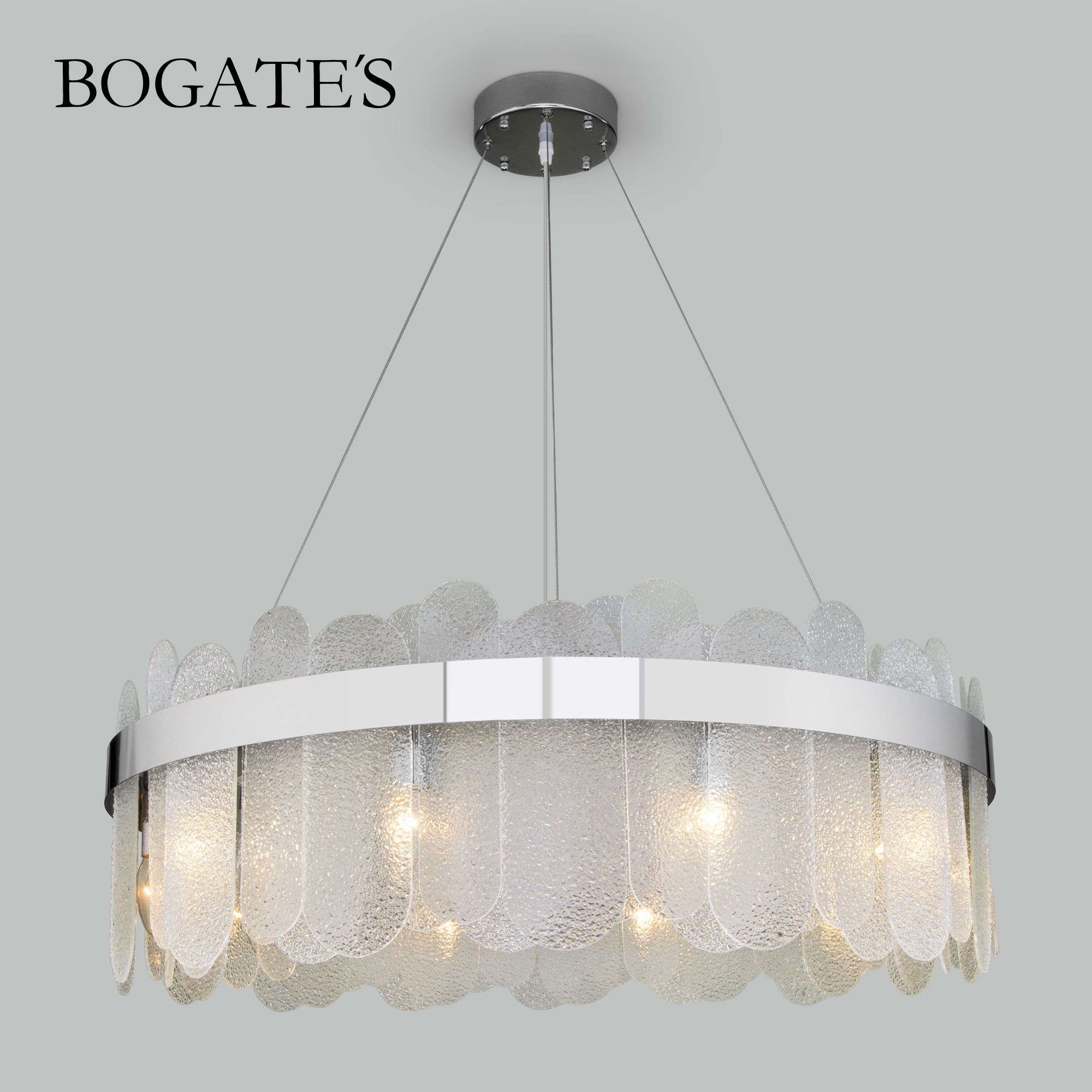 

Подвесная люстра с фактурным стеклом Bogate's 333/10