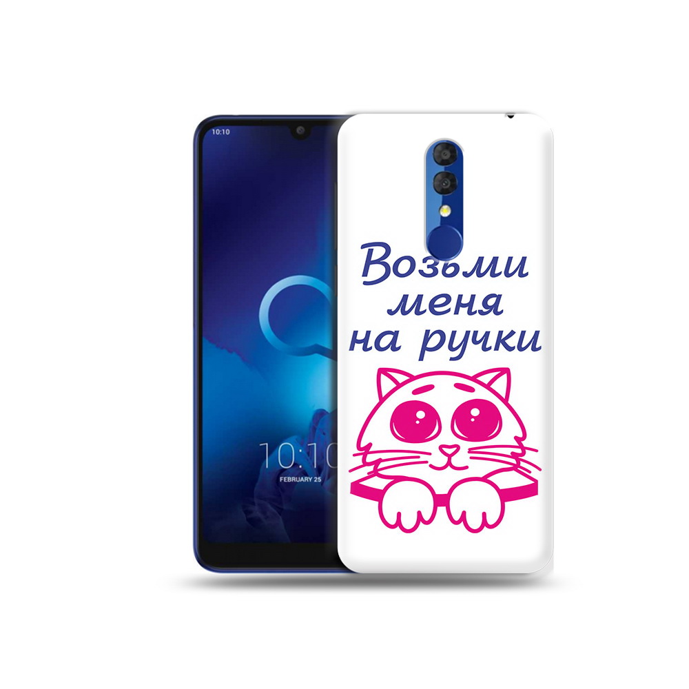 

Чехол MyPads Tocco для Alcatel 3L 5039D (2019) мяу (PT227139.667.491), Прозрачный, Tocco