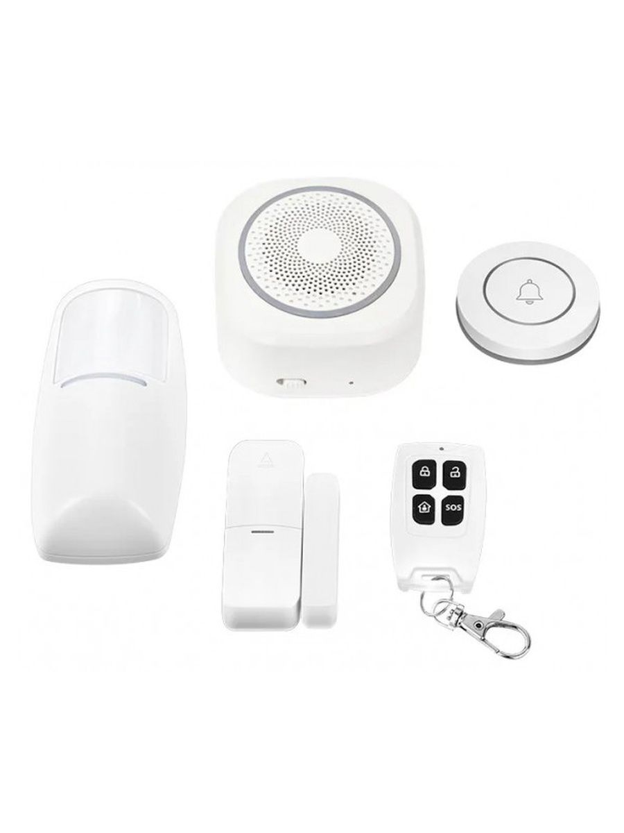 Wi-Fi сигнализация CARCAM WI-FI ALARM KIT H3 TUYA SMART LIFE диммер smart d14 tuya dim push in 230v 1 5a 0 1 10v rf arlight 033760