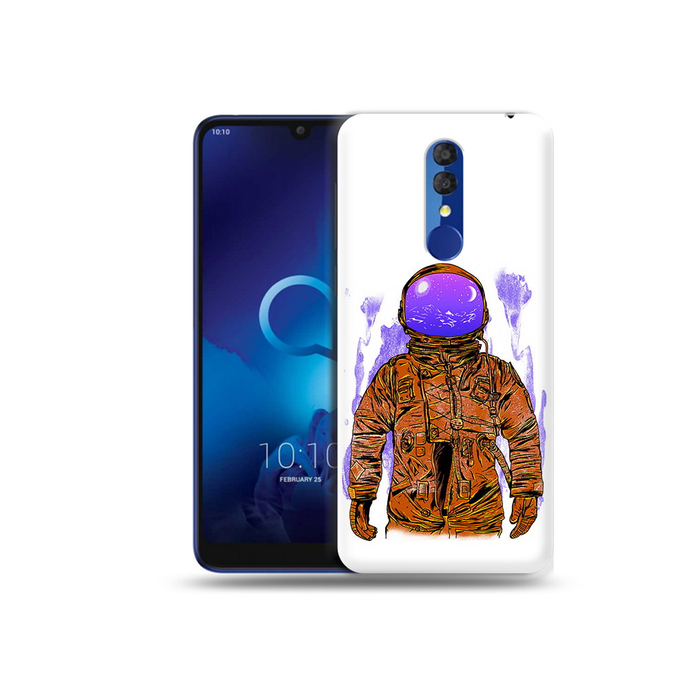 

Чехол MyPads Tocco для Alcatel 3L 5039D (2019) нарисованный мужчина в скафандре, Прозрачный, Tocco