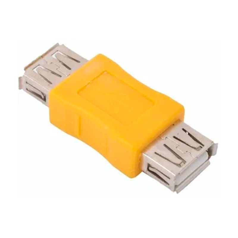 

Соединитель NoBrand USB A - USB A розетка-розетка м (VAD7901/CA408) желтый