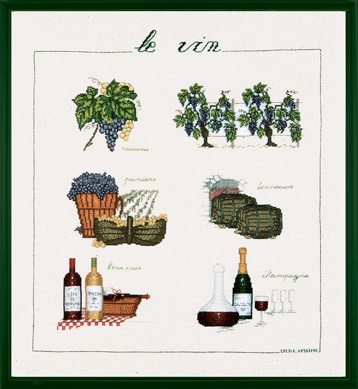 Набор для вышивания LE BONHEUR DES DAMES VIN (Вино) арт.1181