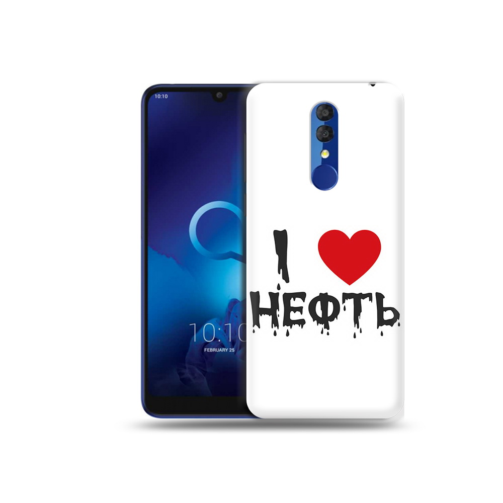 

Чехол MyPads Tocco для Alcatel 3L 5039D (2019) нефть (PT227139.667.522), Прозрачный, Tocco