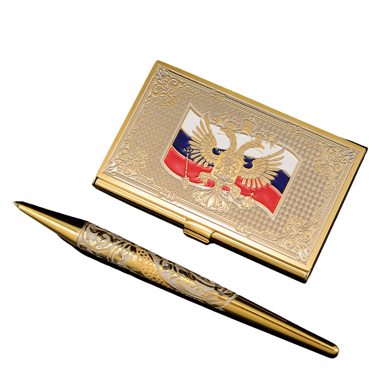 

Визитница мужская Russia The Great 0059784, золотистый, 0059784