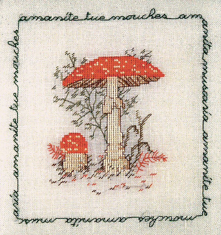 

Набор для вышивания LE BONHEUR DES DAMES AMANITE TUE MOUCHES (Мухомор красный) арт.1681, _Наборы для вышивки
