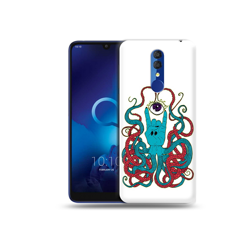 

Чехол MyPads Tocco для Alcatel 3L 5039D (2019) осьминог-рука абстракция (PT227139.667.530), Прозрачный, Tocco