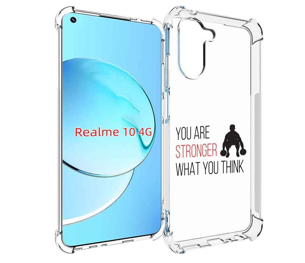 

Чехол MyPads ты-сильнее-чем-думаешь для Realme 10, Прозрачный, Tocco