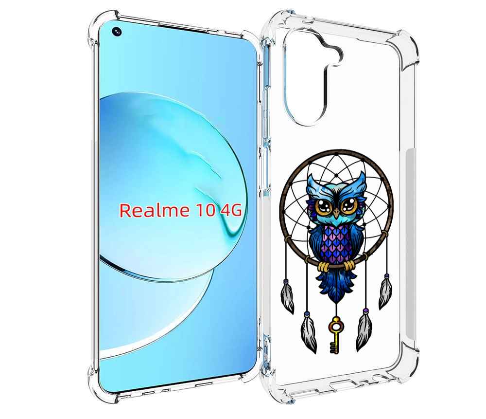 

Чехол MyPads умная-фиолетовая-сова для Realme 10, Прозрачный, Tocco
