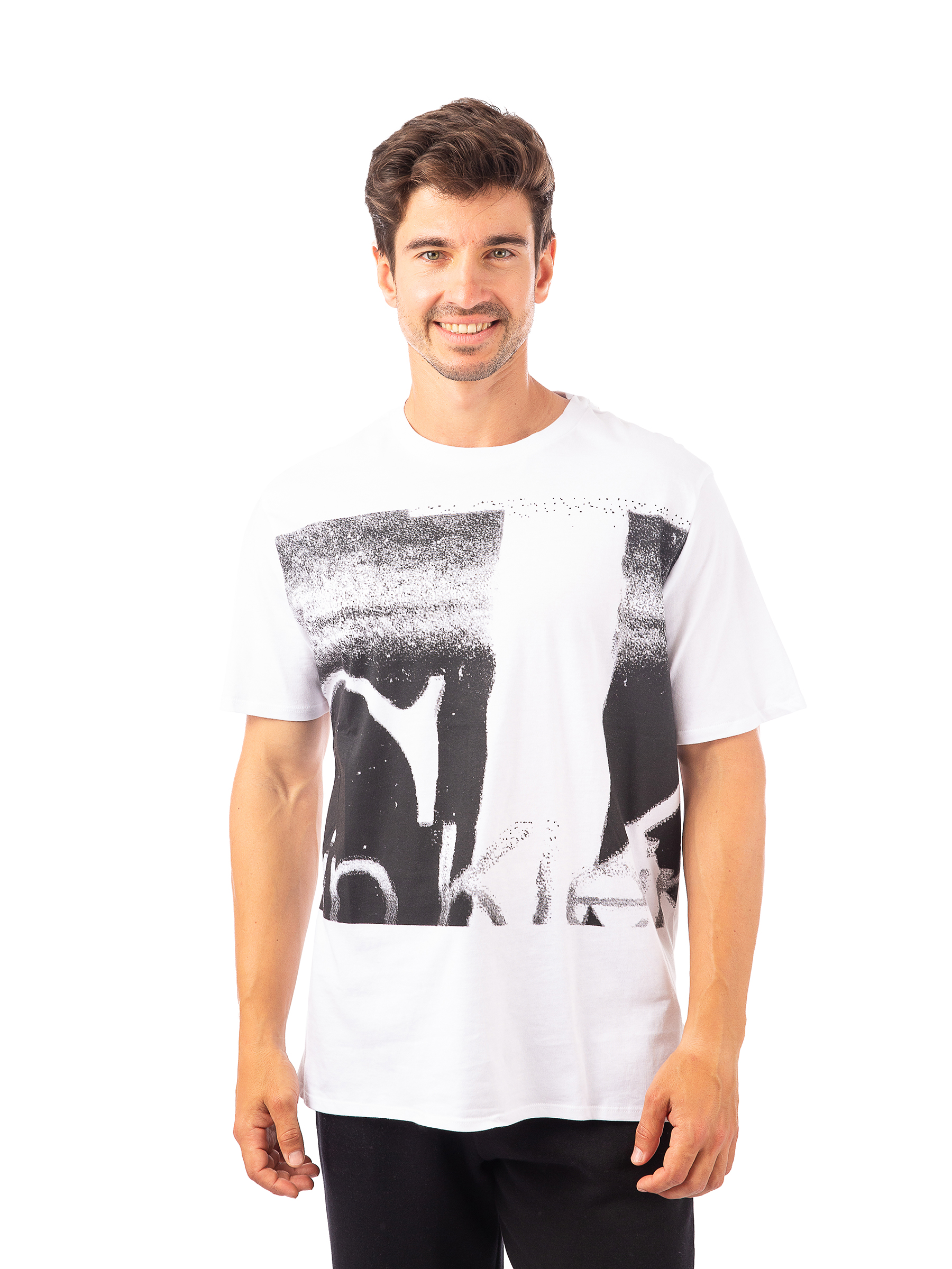 

Футболка мужская Calvin Klein 40JM860 белая 2XL, Белый, 40JM860