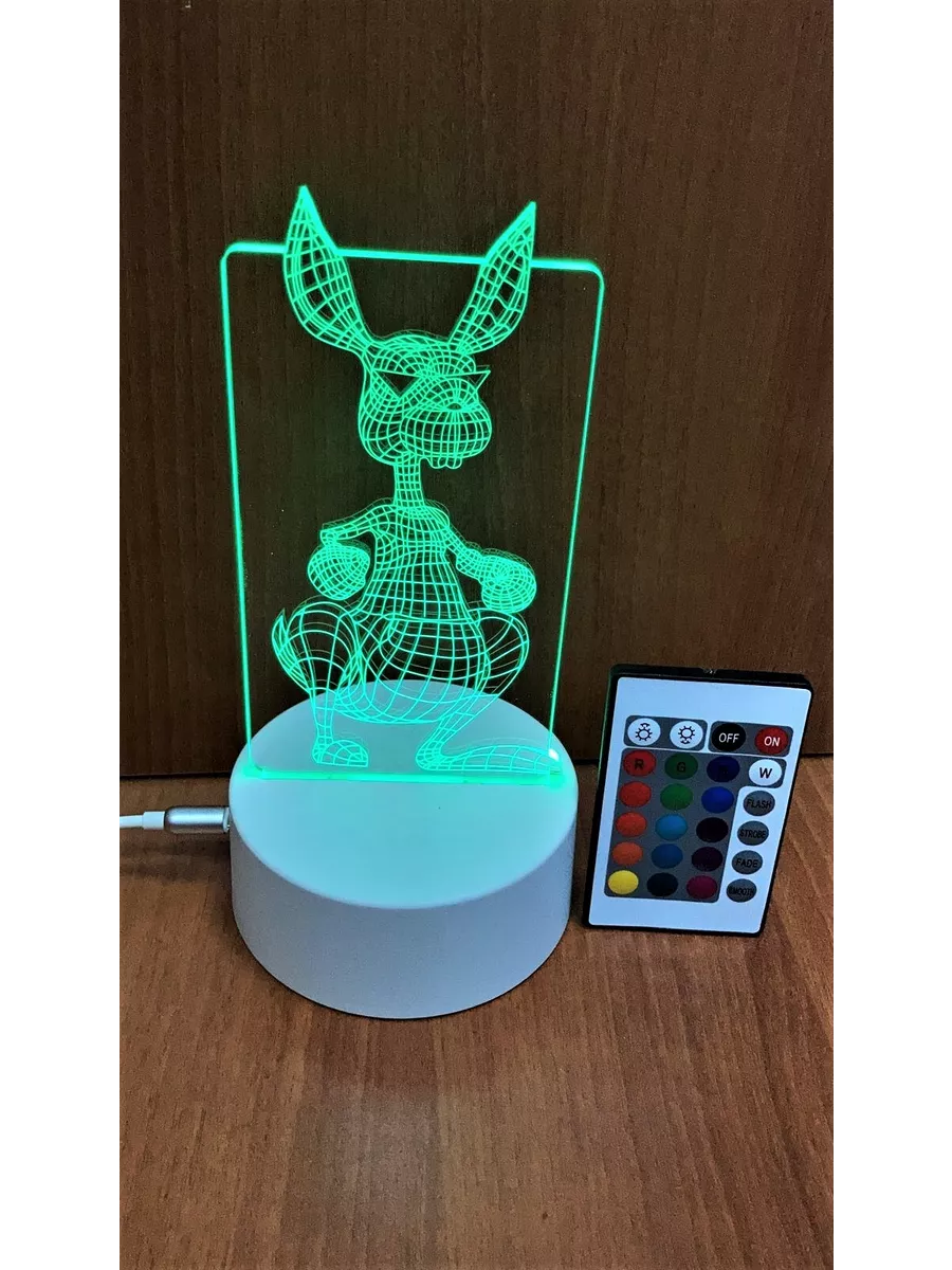 

3D Светильник с пультом 1149, 05-ва55