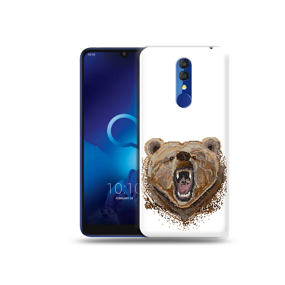 

Чехол MyPads Tocco для Alcatel 3L 5039D (2019) пиксельный медведь (PT227139.667.539), Прозрачный, Tocco