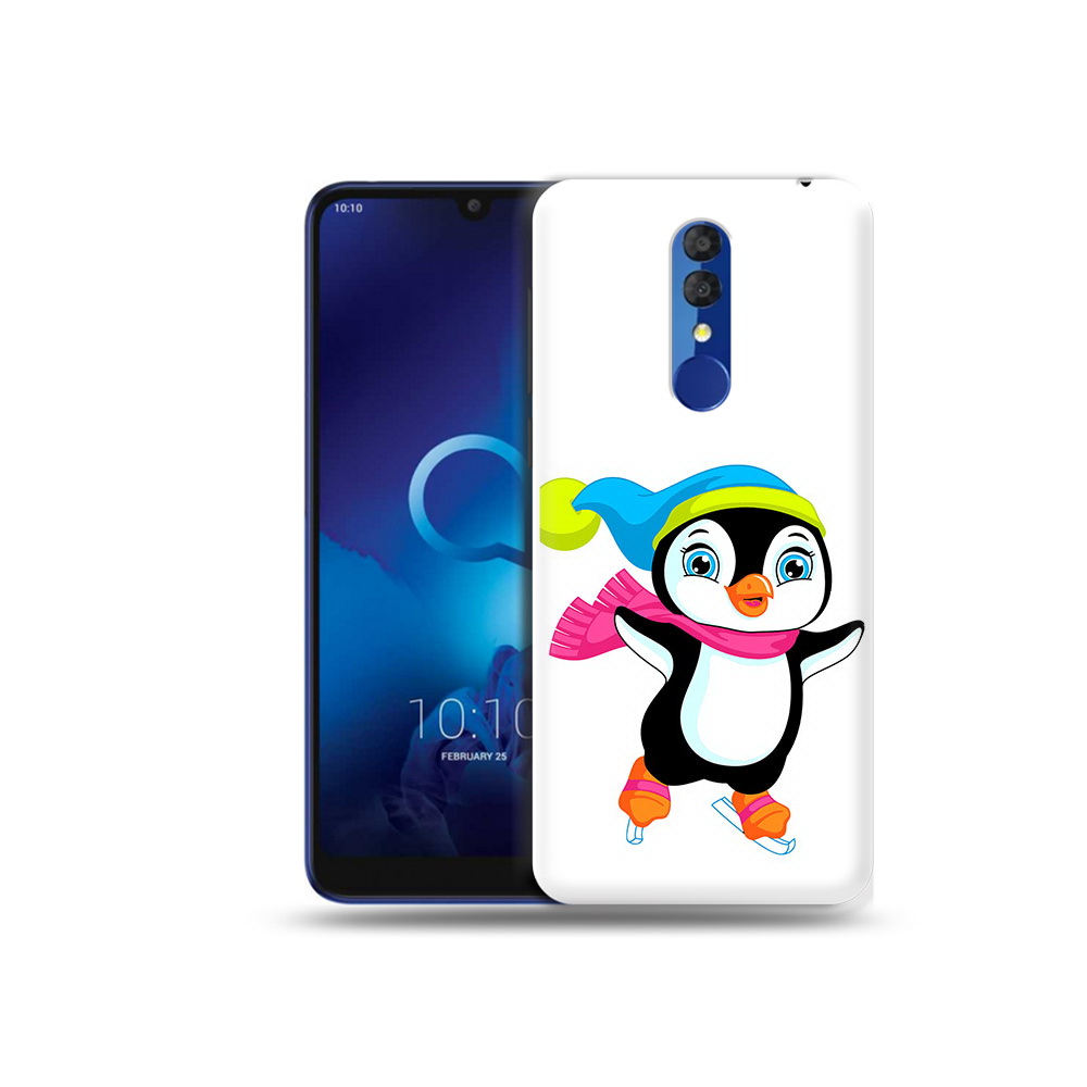 

Чехол MyPads Tocco для Alcatel 3L 5039D (2019) пингвин на коньках (PT227139.667.540), Прозрачный, Tocco