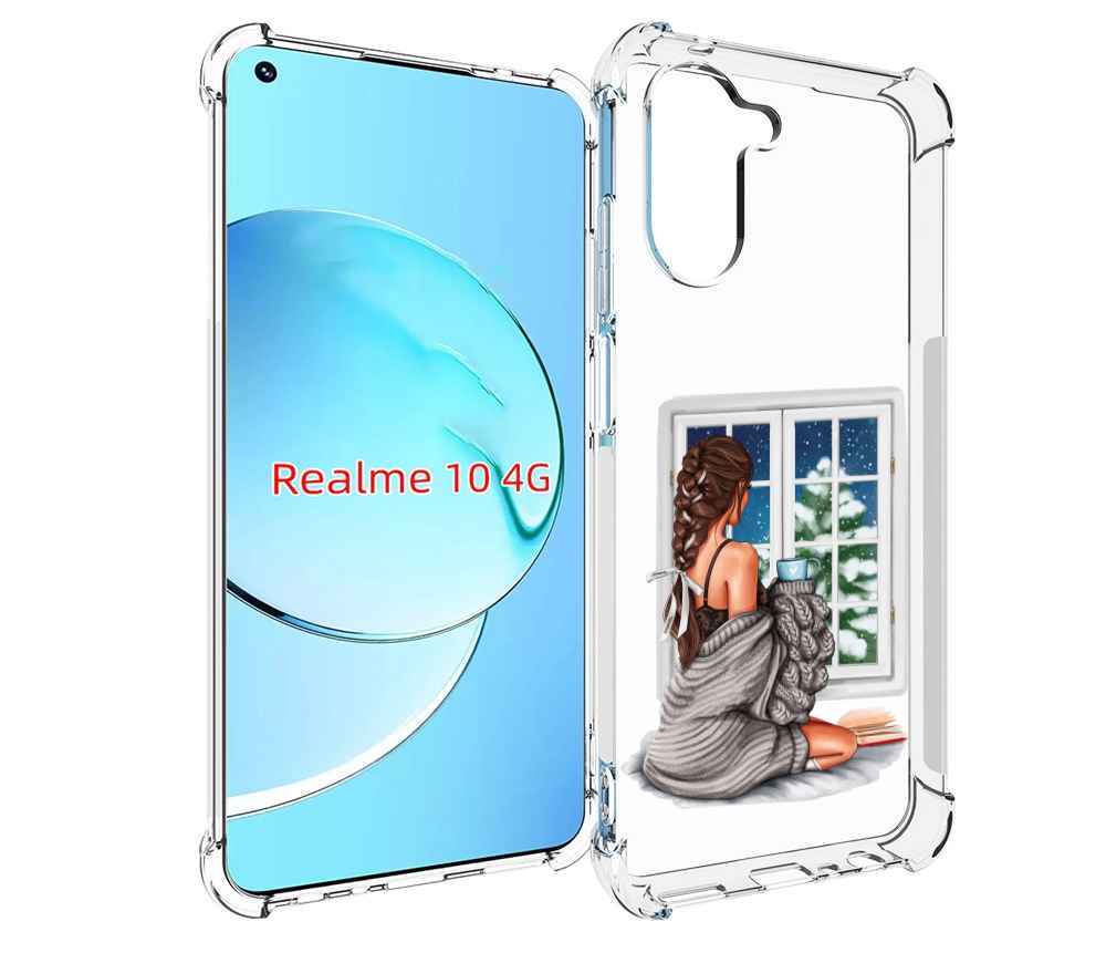

Чехол MyPads уютное-зимнее-окно женский для Realme 10, Прозрачный, Tocco