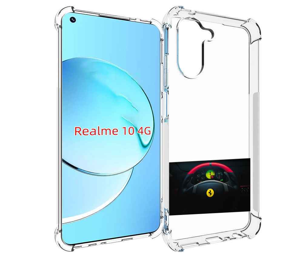 

Чехол Mypads Ferrari 2 Для Realme 10, Прозрачный, Tocco