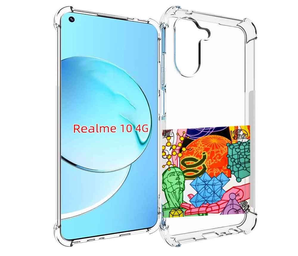 

Чехол MyPads физика-химия для Realme 10, Прозрачный, Tocco