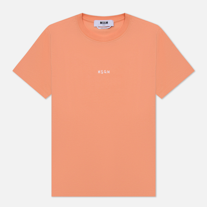 

Женская футболка MSGM Script Micrologo оранжевый, Размер L, Script Micrologo