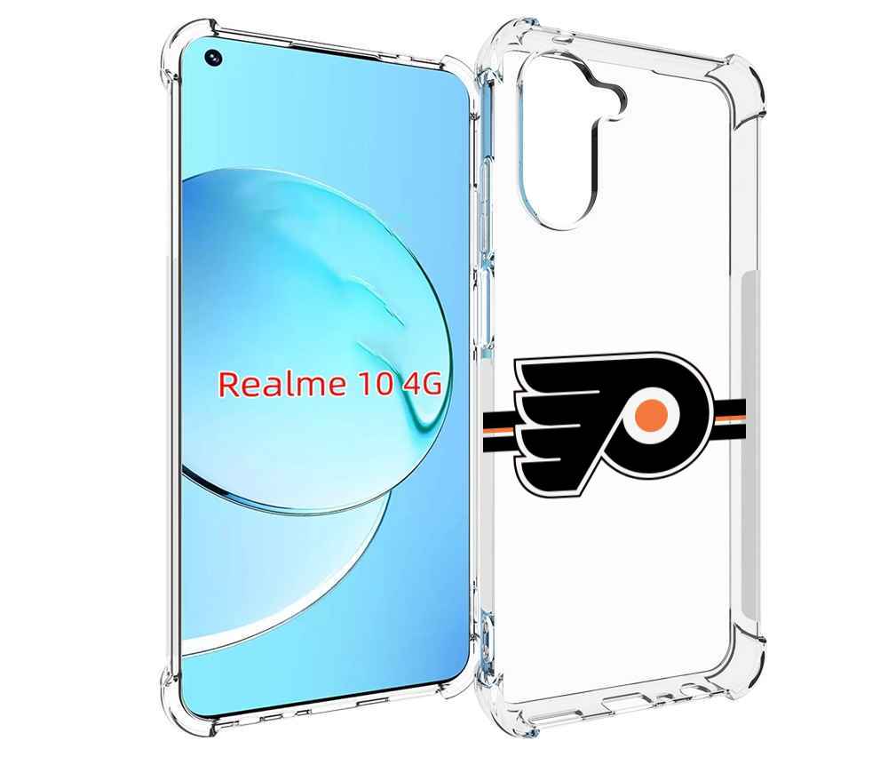 

Чехол MyPads филадельфия флаерс мужской для Realme 10, Прозрачный, Tocco