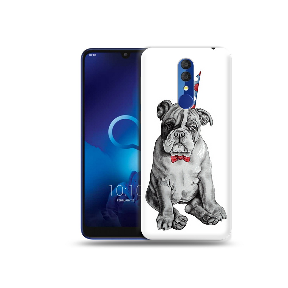

Чехол MyPads Tocco для Alcatel 3L 5039D (2019) праздничный щенок (PT227139.667.554), Прозрачный, Tocco