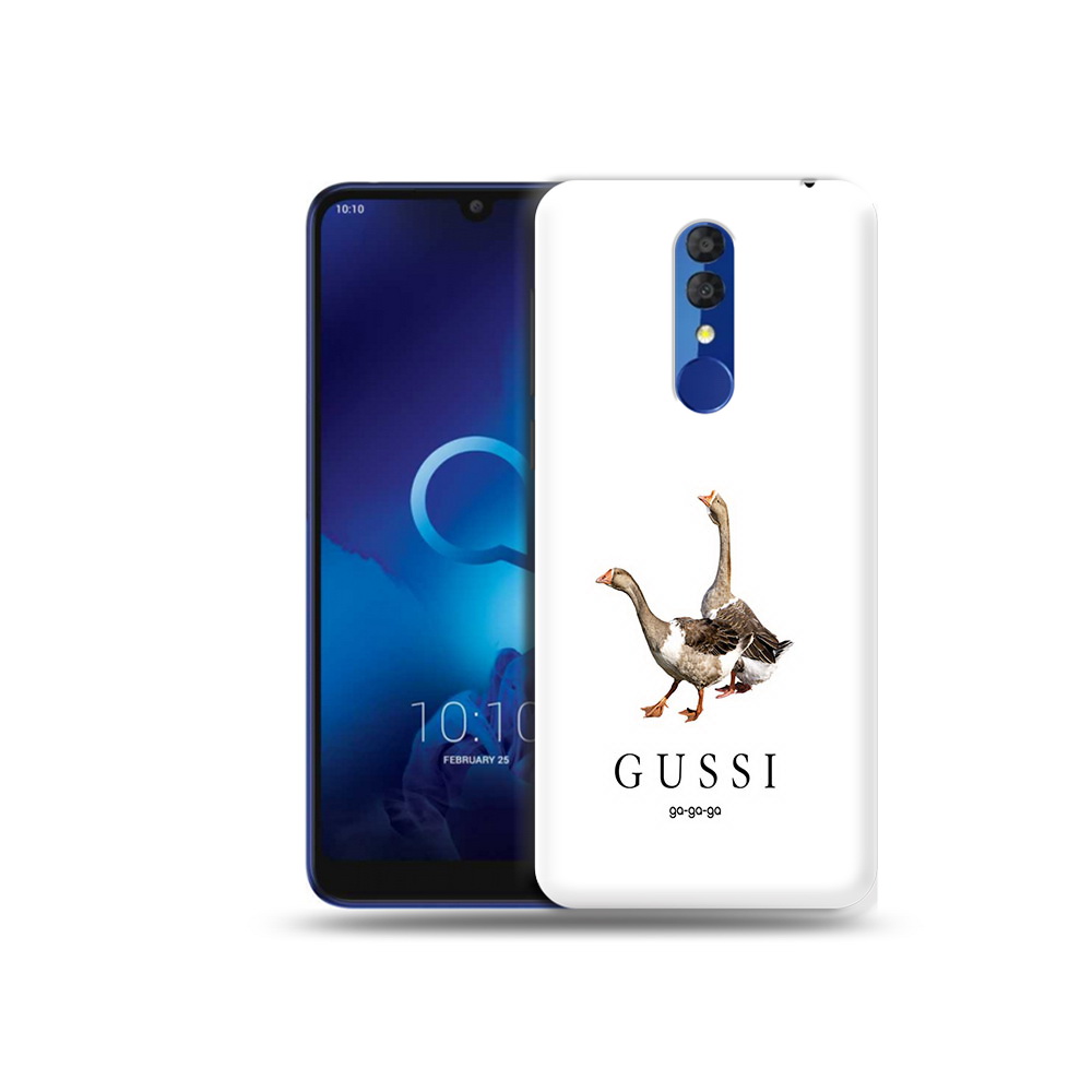 

Чехол MyPads Tocco для Alcatel 3L 5039D (2019) Гусси бренд (PT227139.667.56), Прозрачный, Tocco