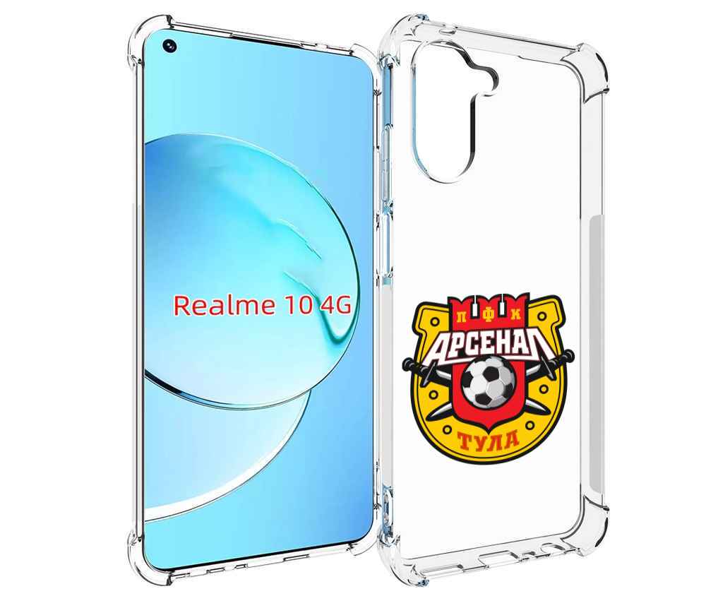 

Чехол MyPads фк арсенал тула мужской для Realme 10, Прозрачный, Tocco