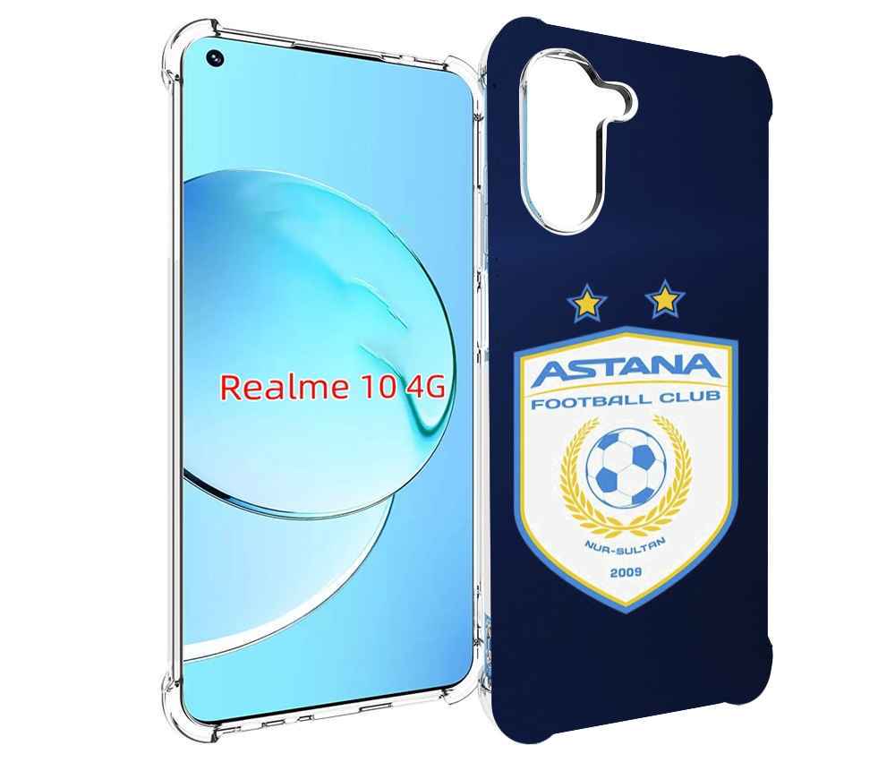 

Чехол MyPads фк астана нур султан для Realme 10, Прозрачный, Tocco