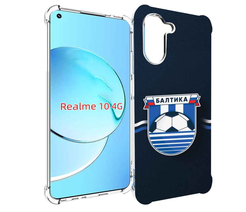 

Чехол MyPads фк балтика калининград мужской для Realme 10, Прозрачный, Tocco