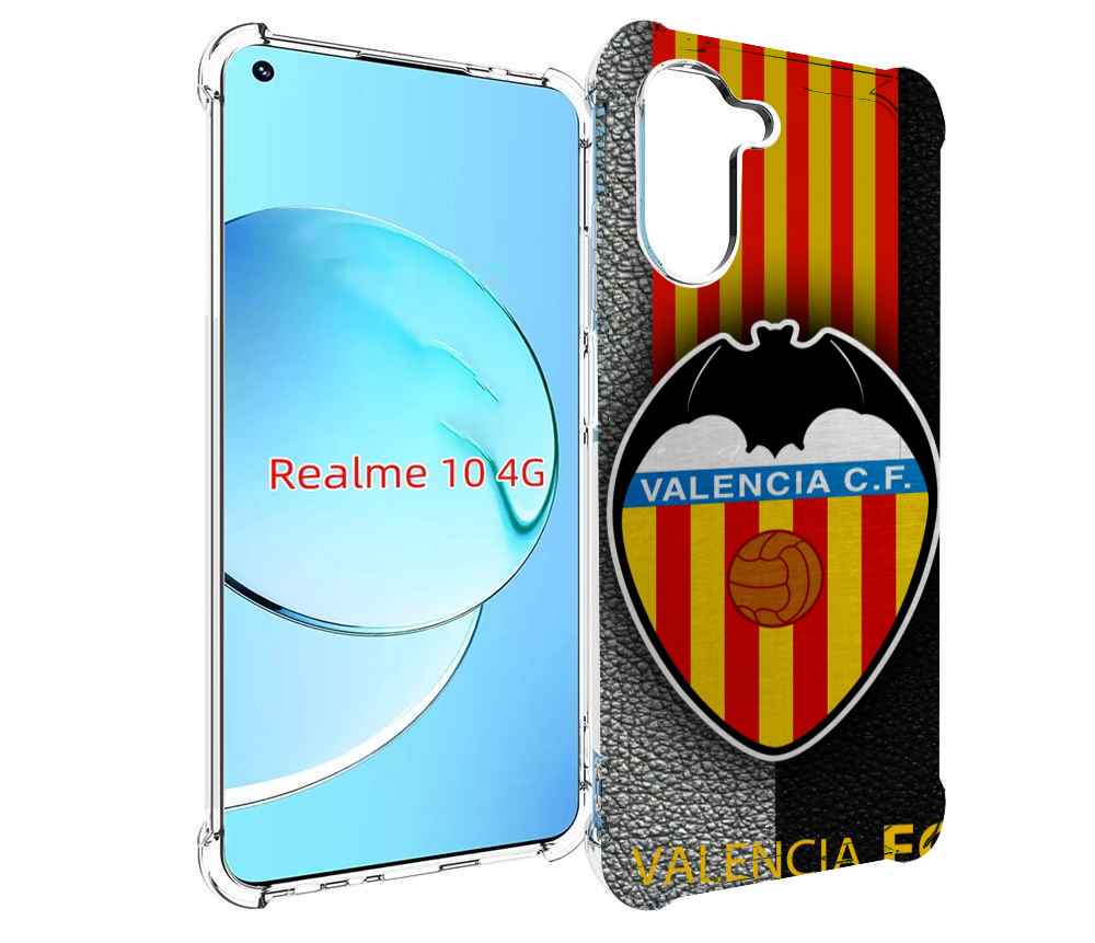

Чехол MyPads фк валенсия мужской для Realme 10, Прозрачный, Tocco