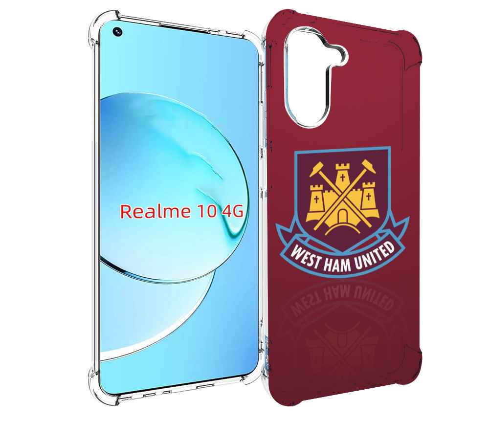 

Чехол MyPads фк вест хэм мужской для Realme 10, Прозрачный, Tocco